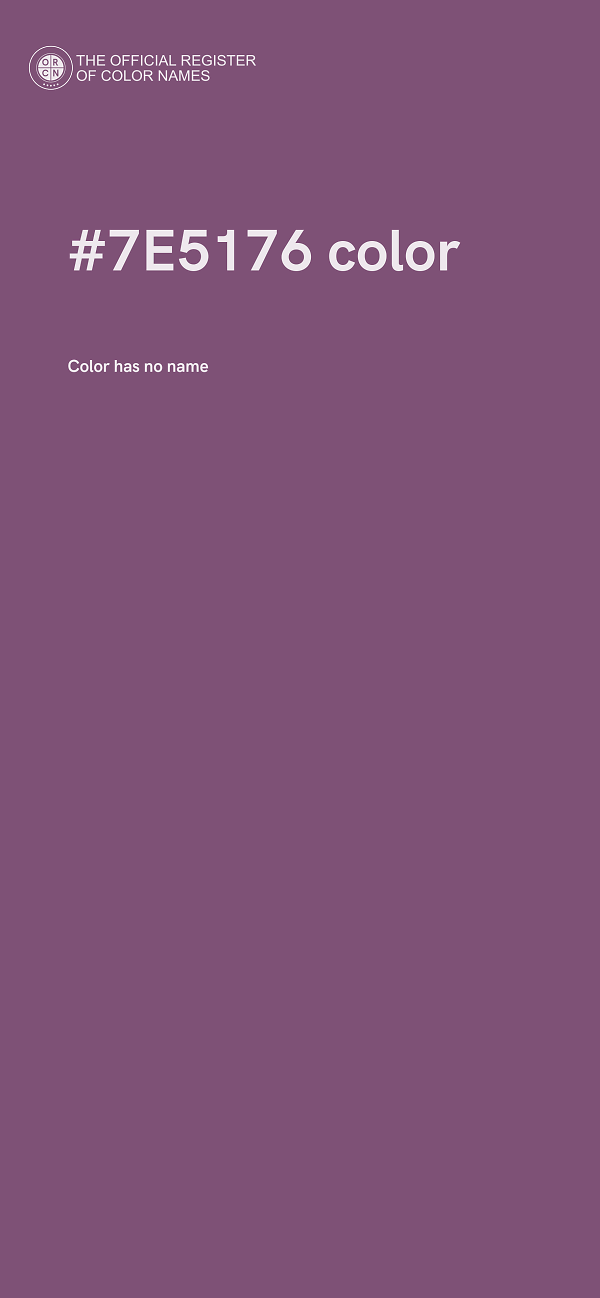 #7E5176 color image