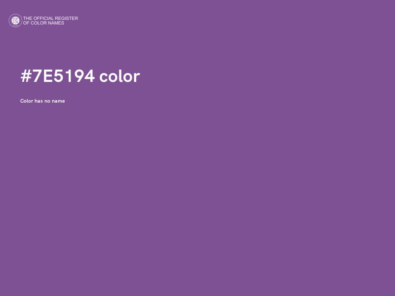 #7E5194 color image