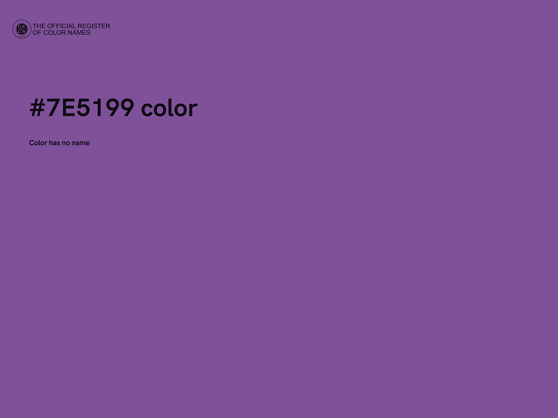 #7E5199 color image