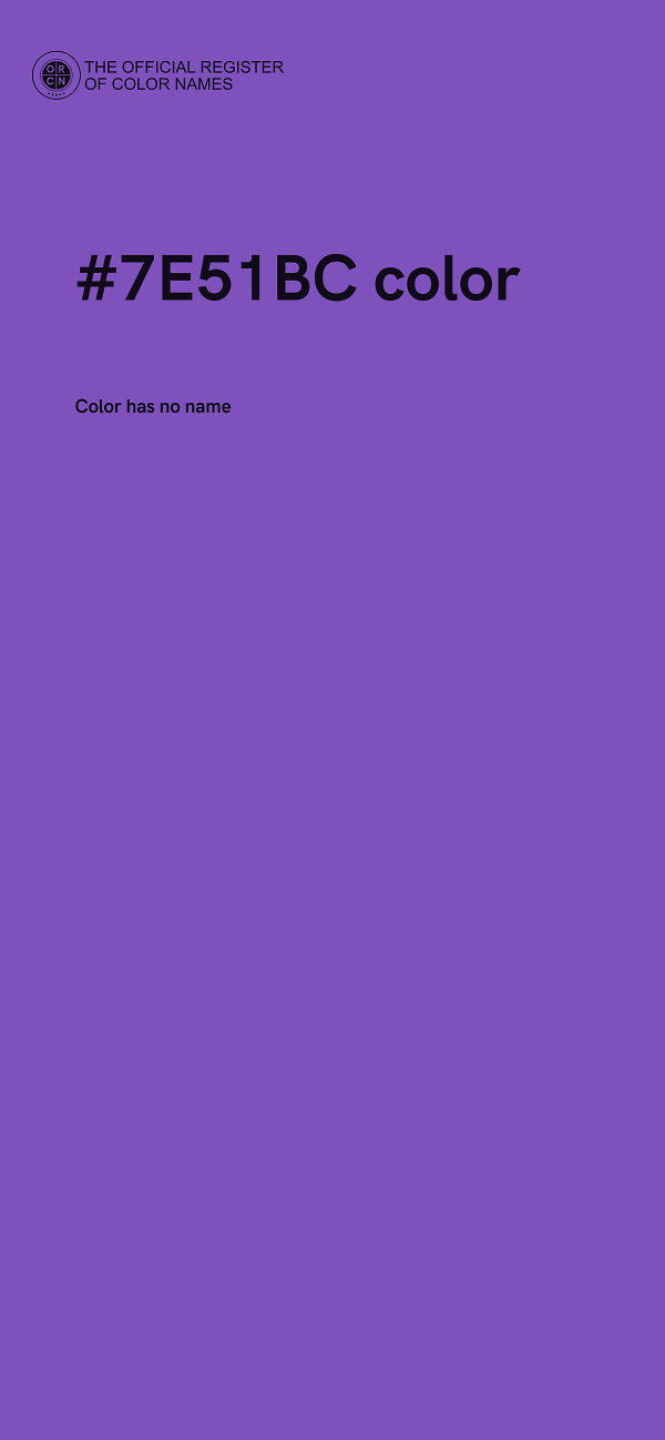 #7E51BC color image