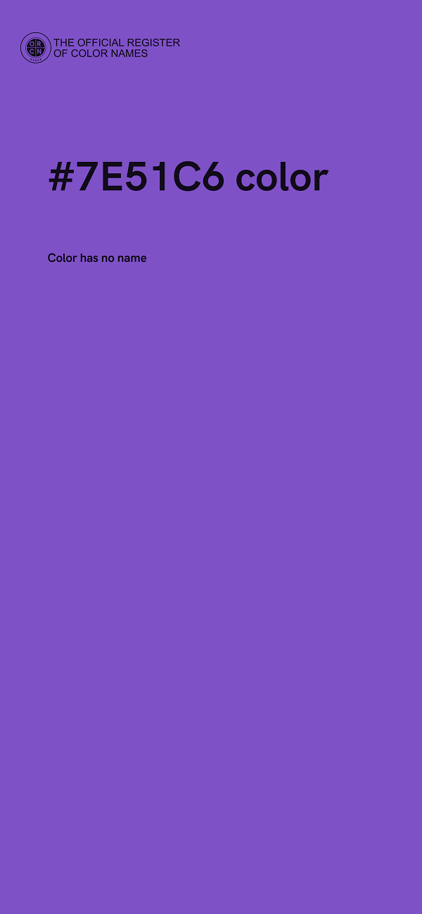 #7E51C6 color image