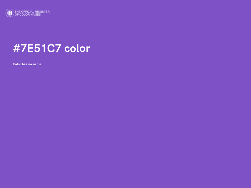 #7E51C7 color image