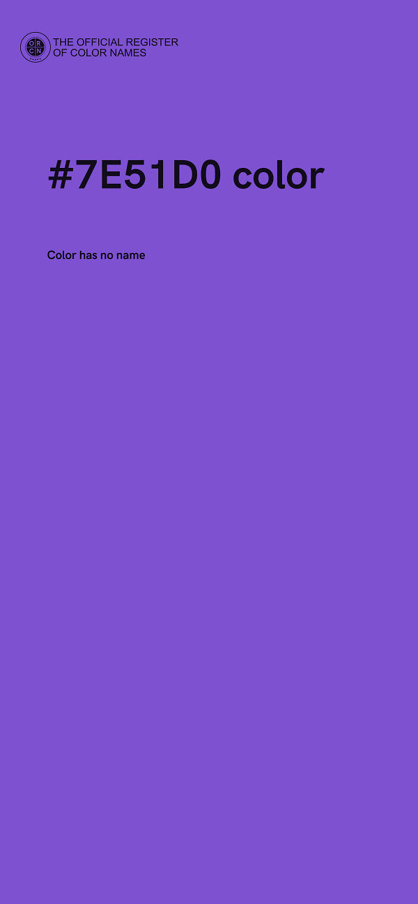 #7E51D0 color image