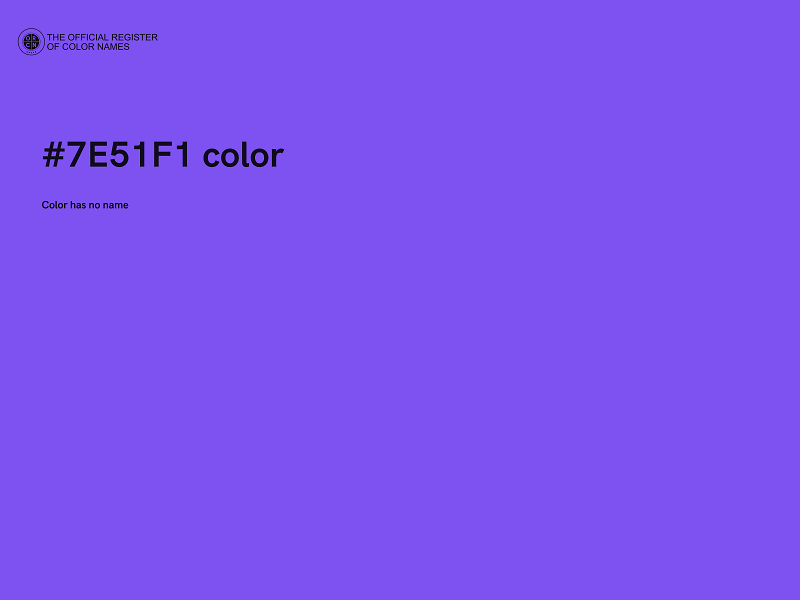 #7E51F1 color image