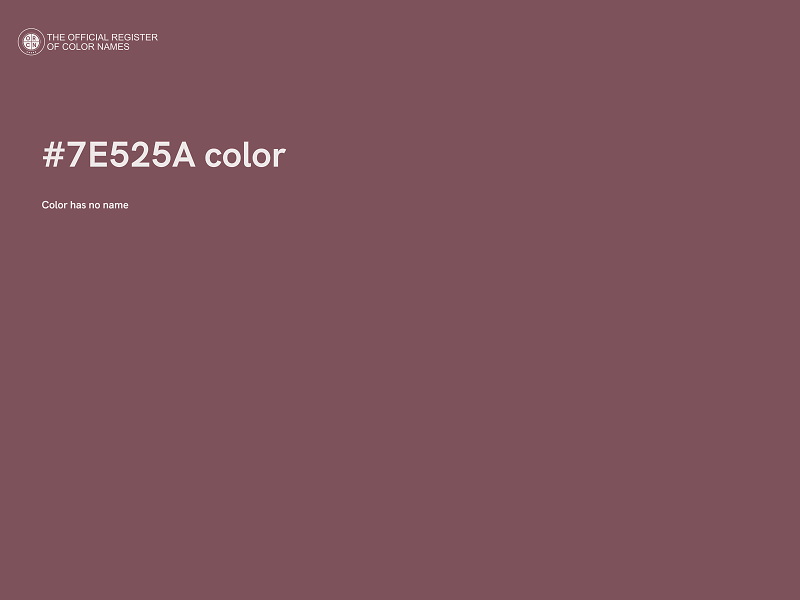 #7E525A color image