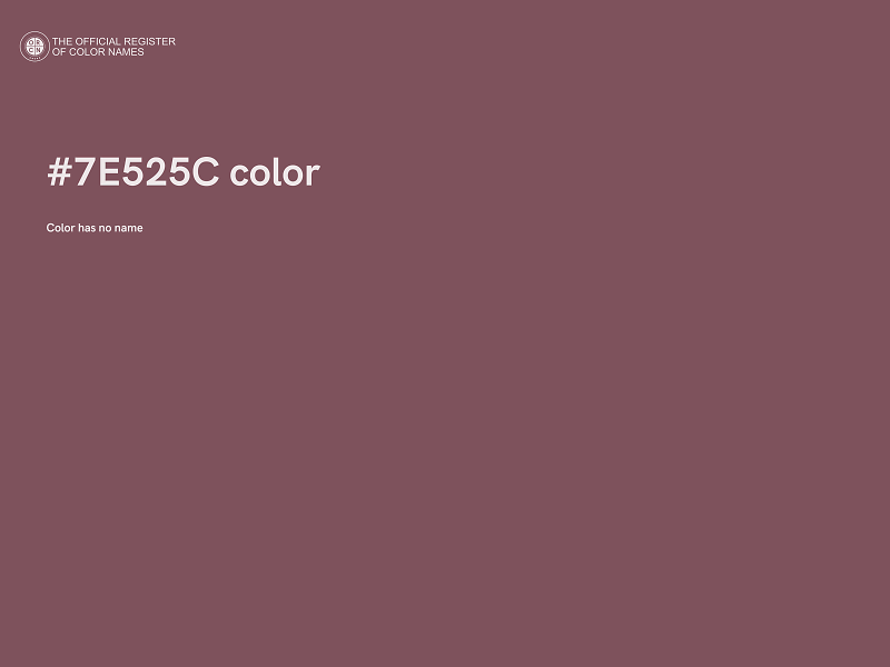 #7E525C color image