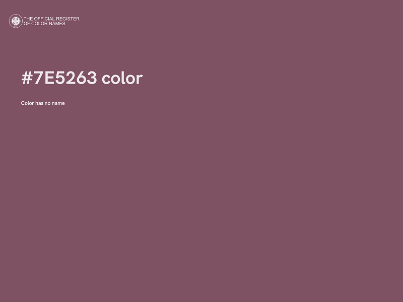 #7E5263 color image