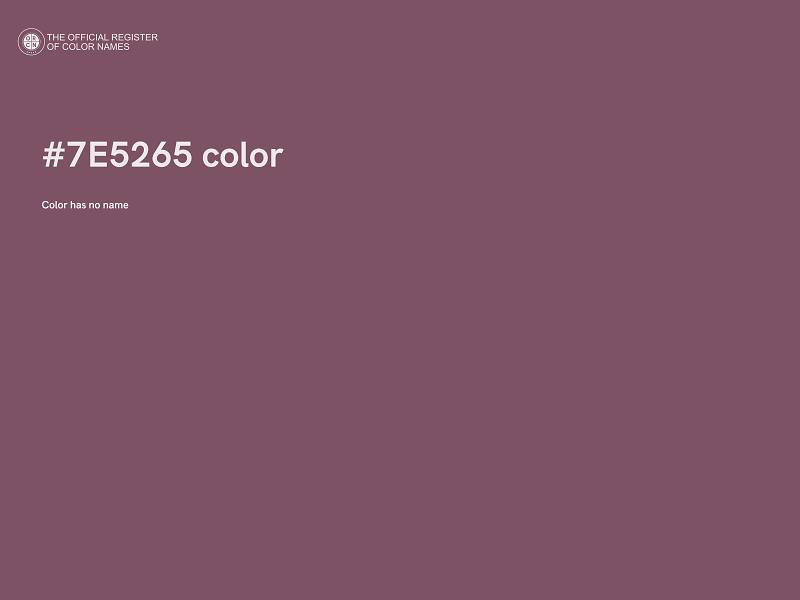 #7E5265 color image