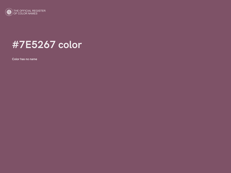#7E5267 color image