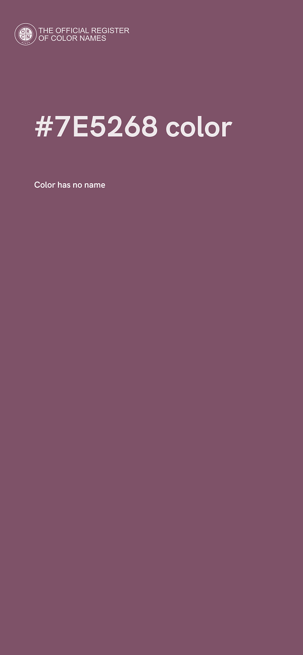 #7E5268 color image