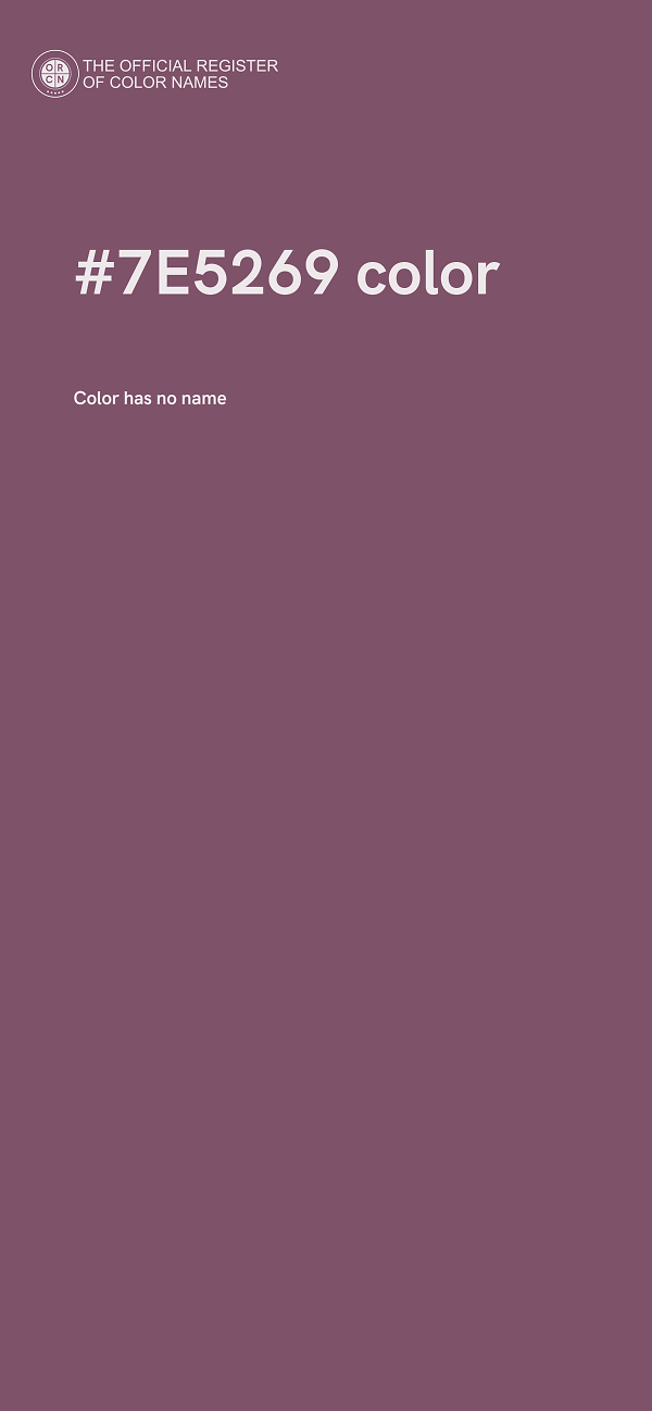 #7E5269 color image