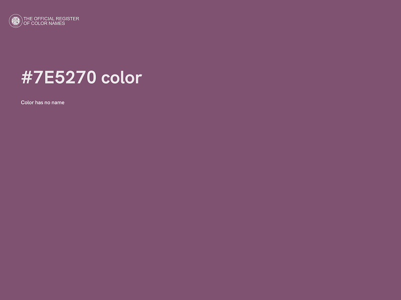 #7E5270 color image