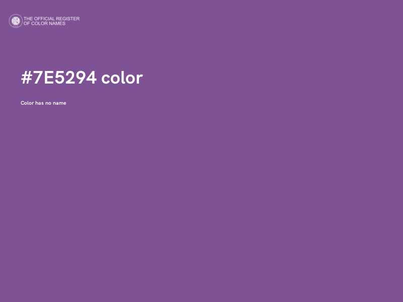 #7E5294 color image