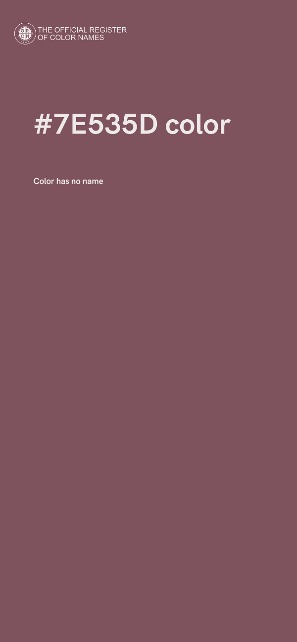 #7E535D color image