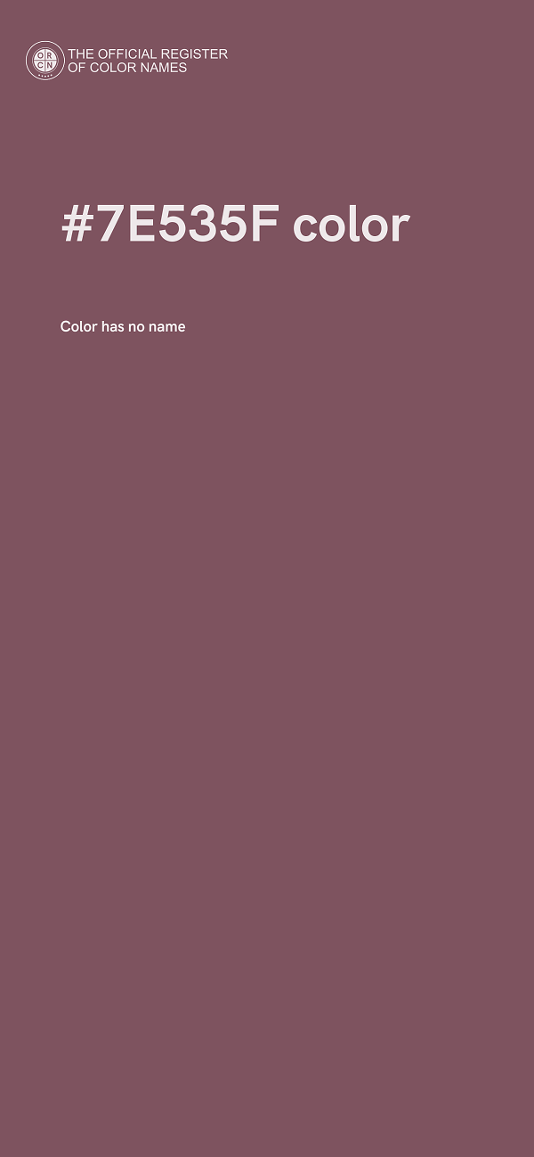 #7E535F color image