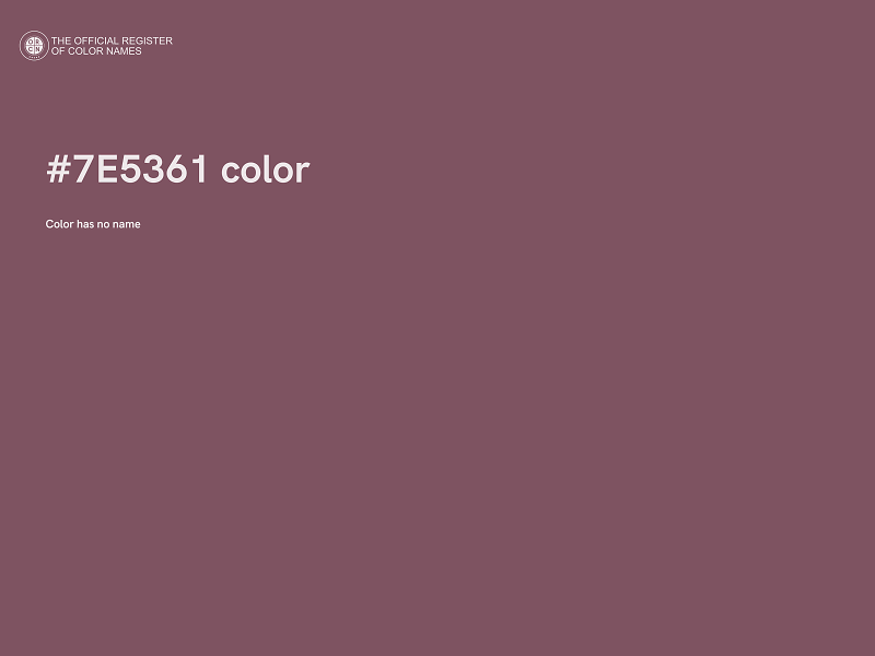 #7E5361 color image