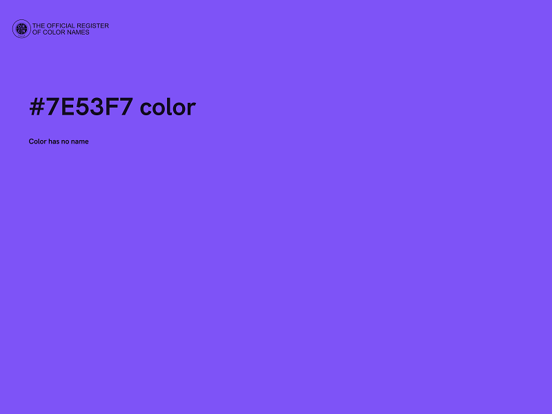 #7E53F7 color image