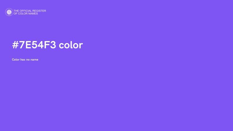 #7E54F3 color image