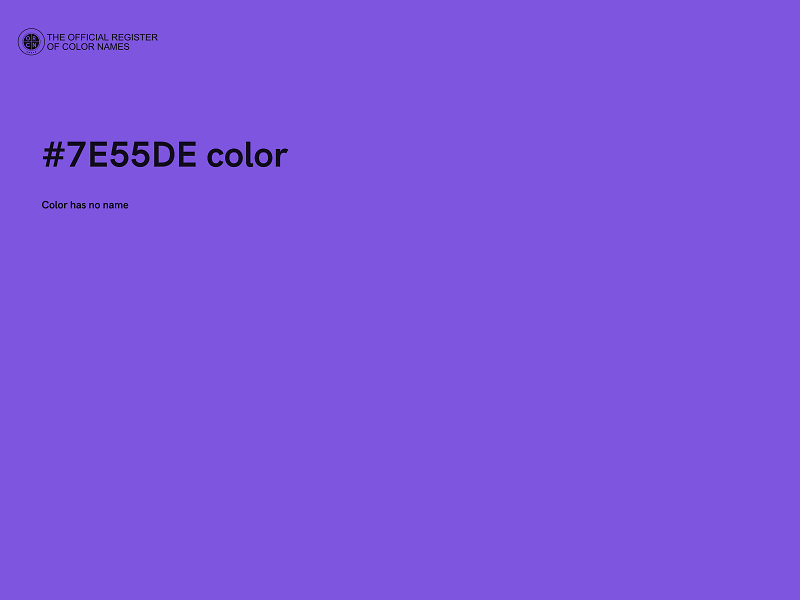 #7E55DE color image