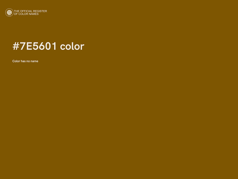 #7E5601 color image