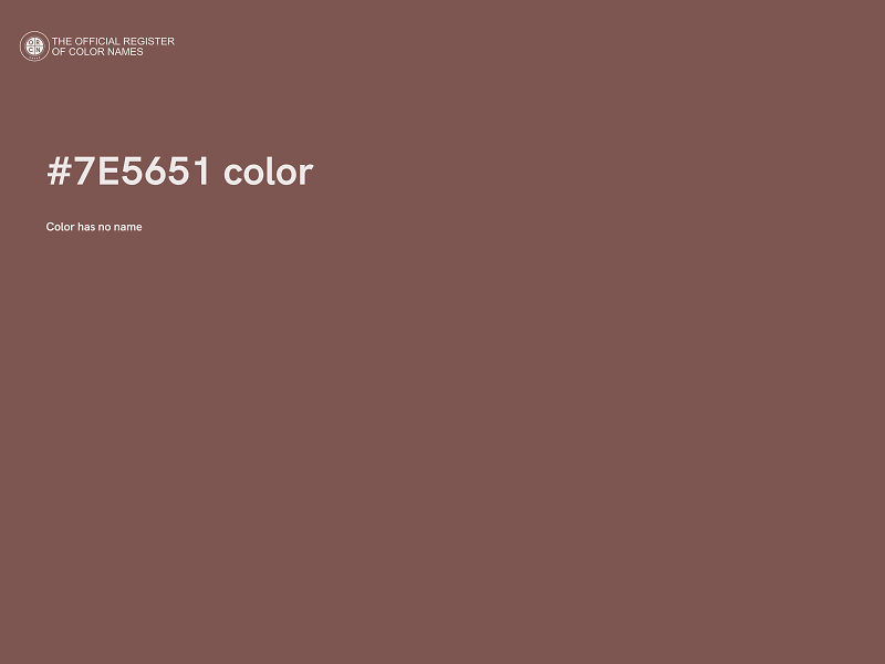 #7E5651 color image