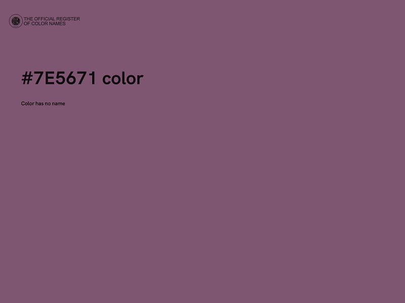 #7E5671 color image