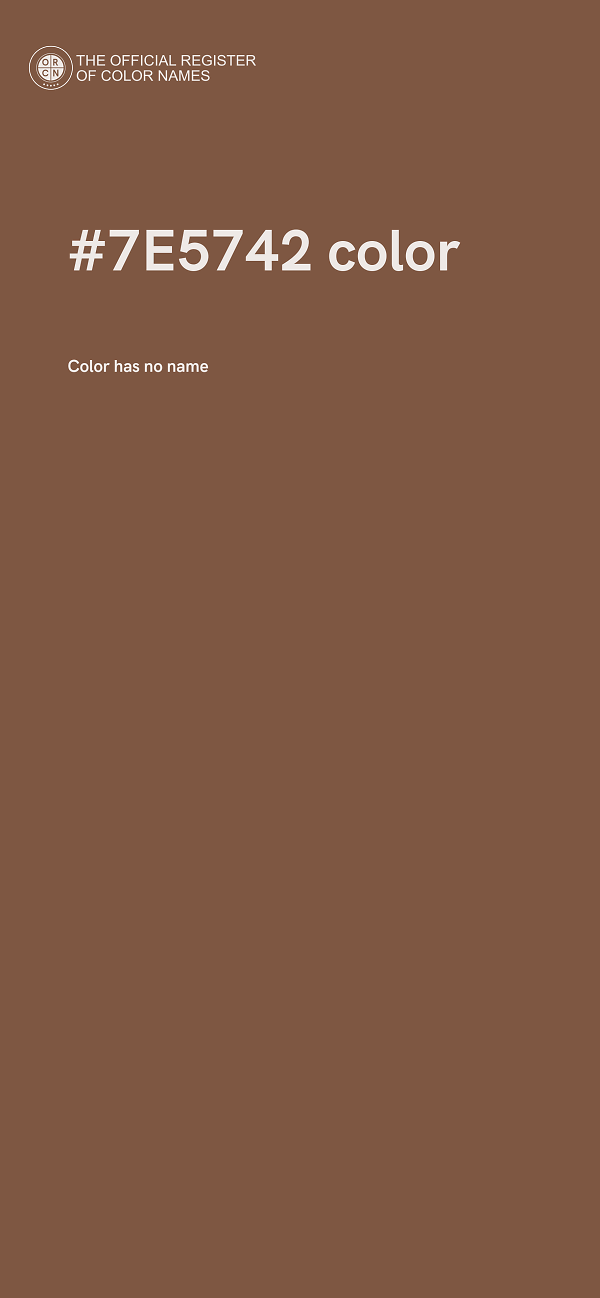 #7E5742 color image
