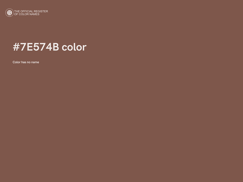 #7E574B color image
