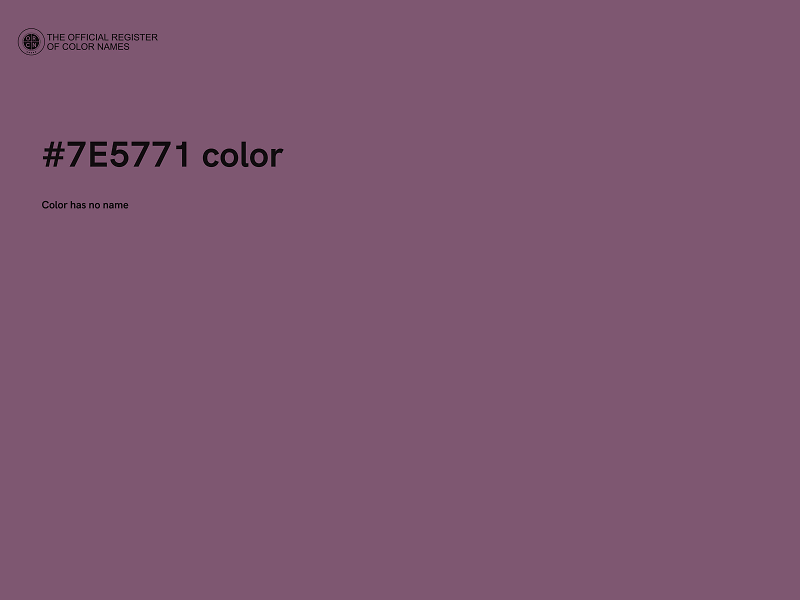 #7E5771 color image