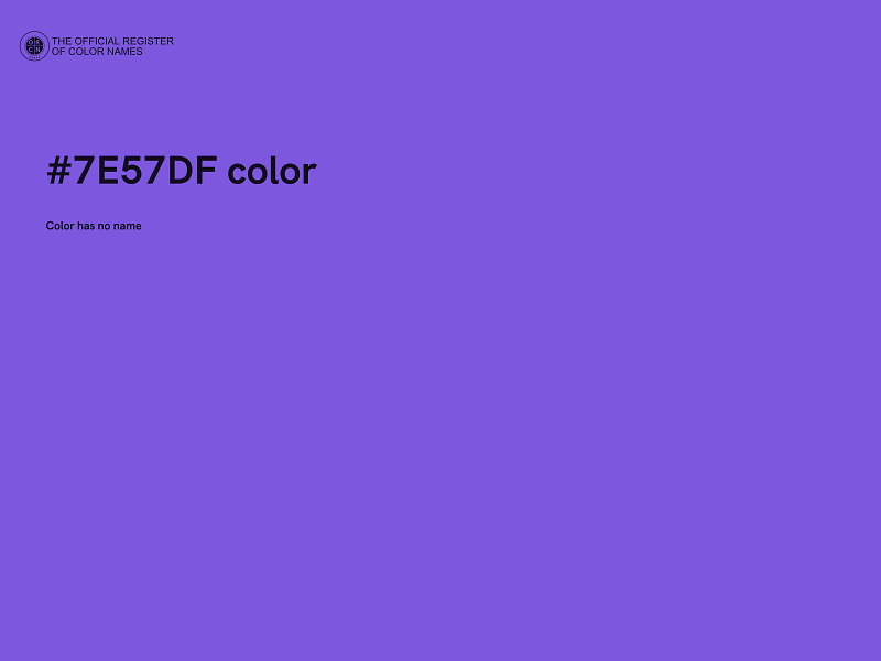 #7E57DF color image