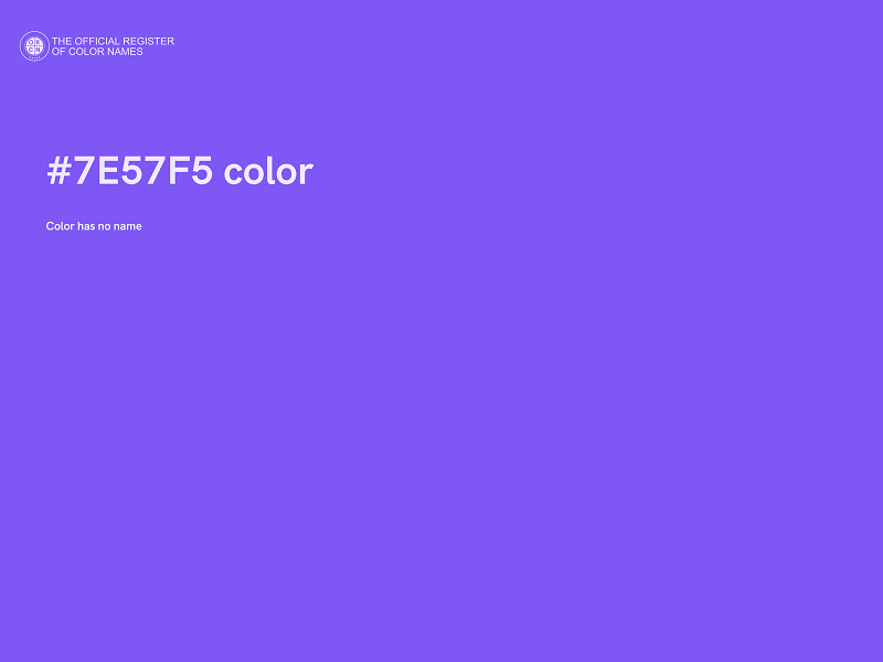 #7E57F5 color image