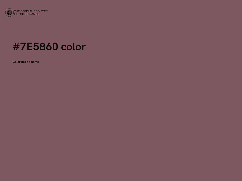 #7E5860 color image