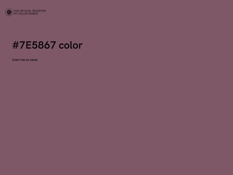 #7E5867 color image