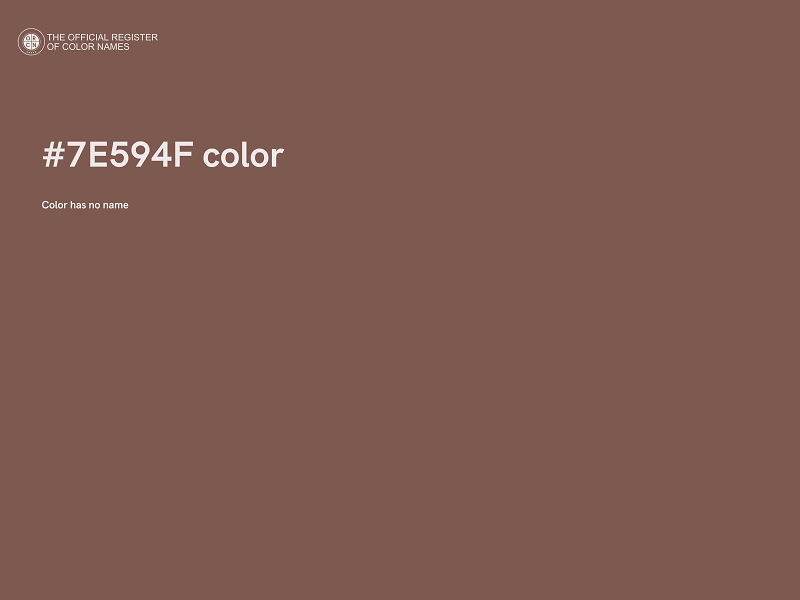 #7E594F color image