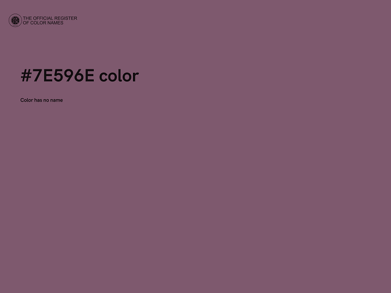 #7E596E color image