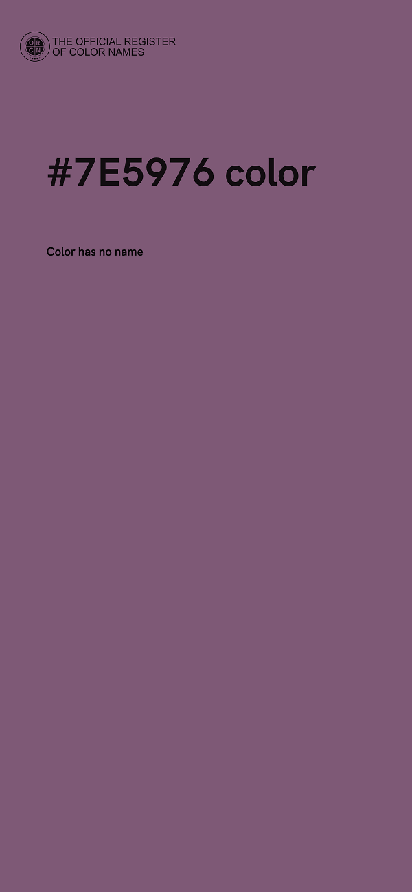 #7E5976 color image