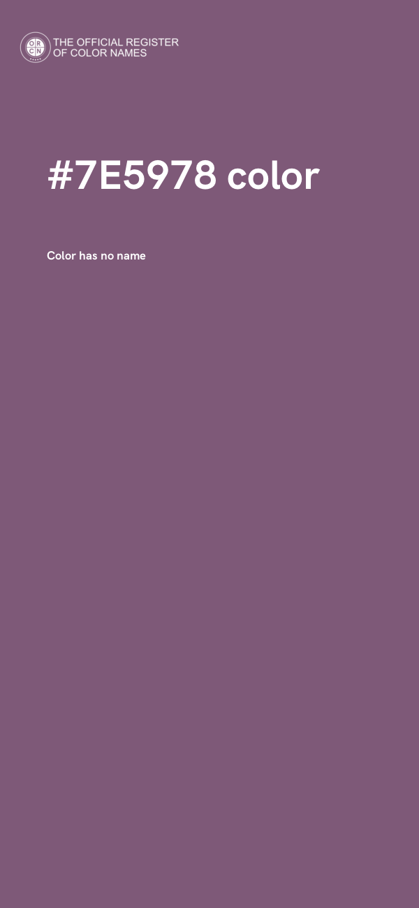 #7E5978 color image