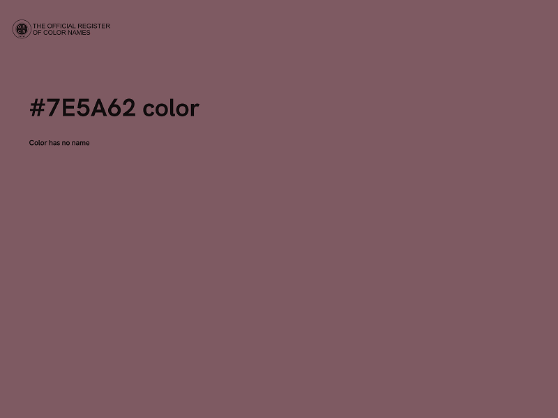 #7E5A62 color image
