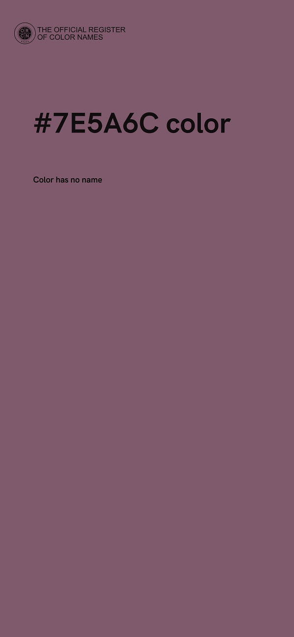 #7E5A6C color image