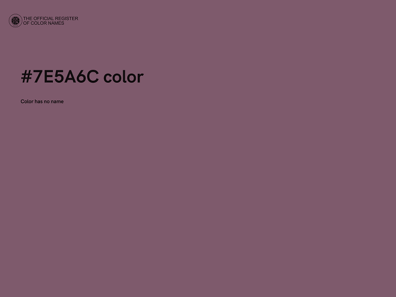 #7E5A6C color image