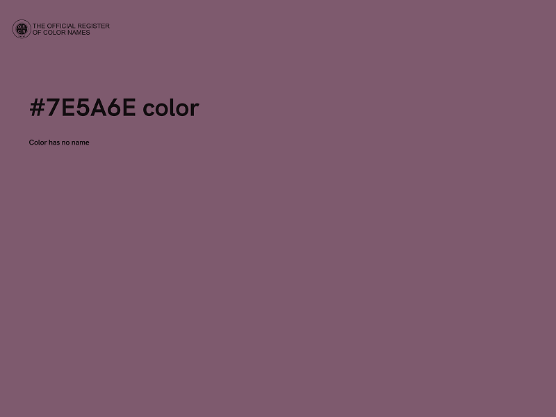 #7E5A6E color image