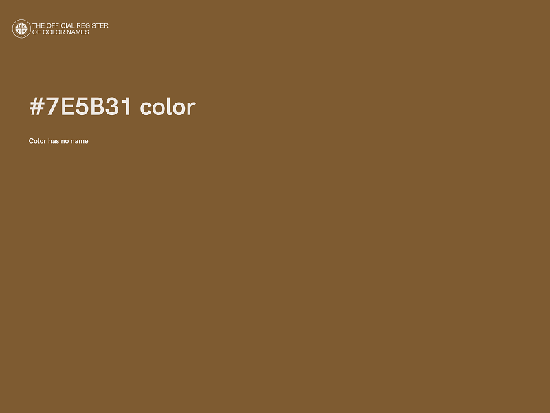 #7E5B31 color image