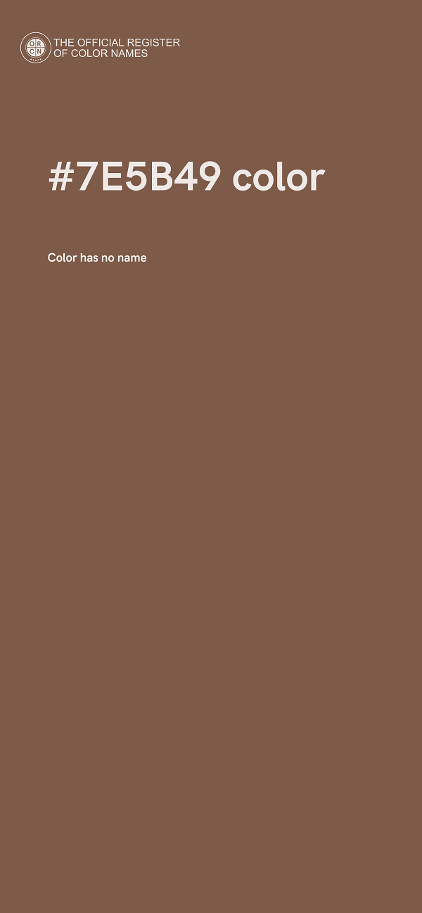 #7E5B49 color image