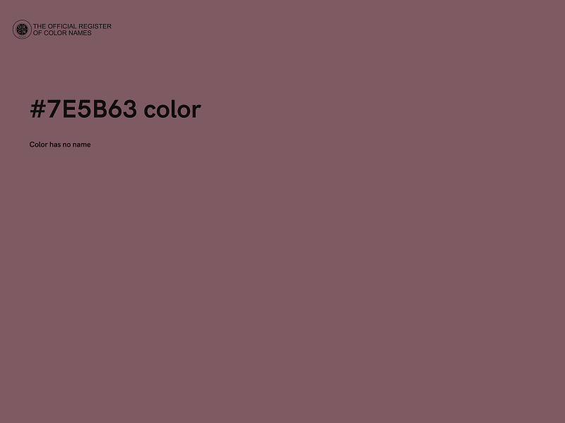 #7E5B63 color image
