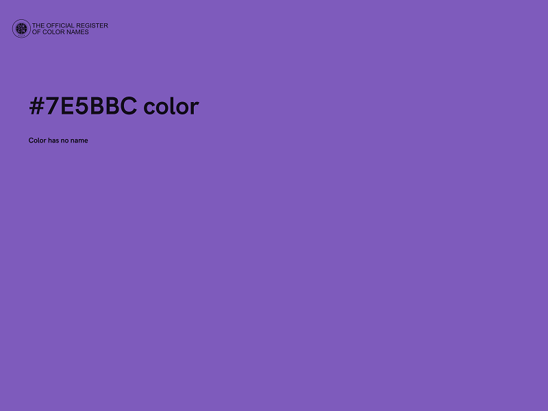 #7E5BBC color image