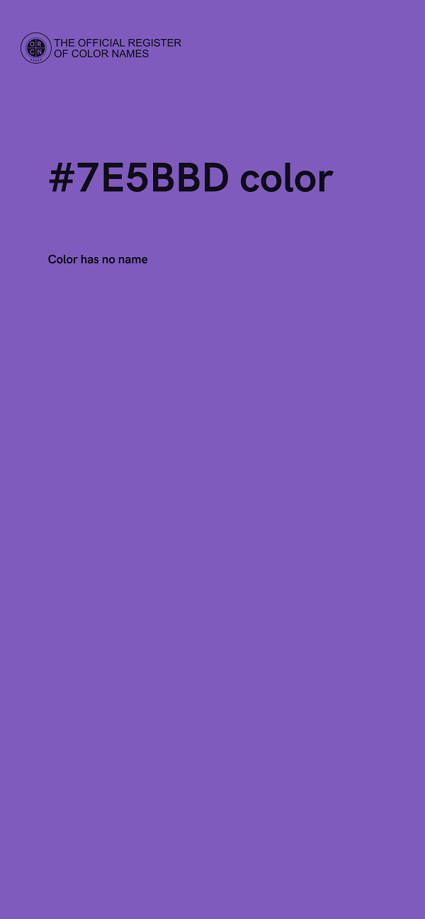 #7E5BBD color image