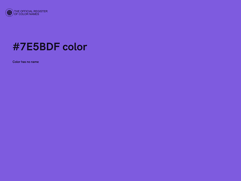 #7E5BDF color image
