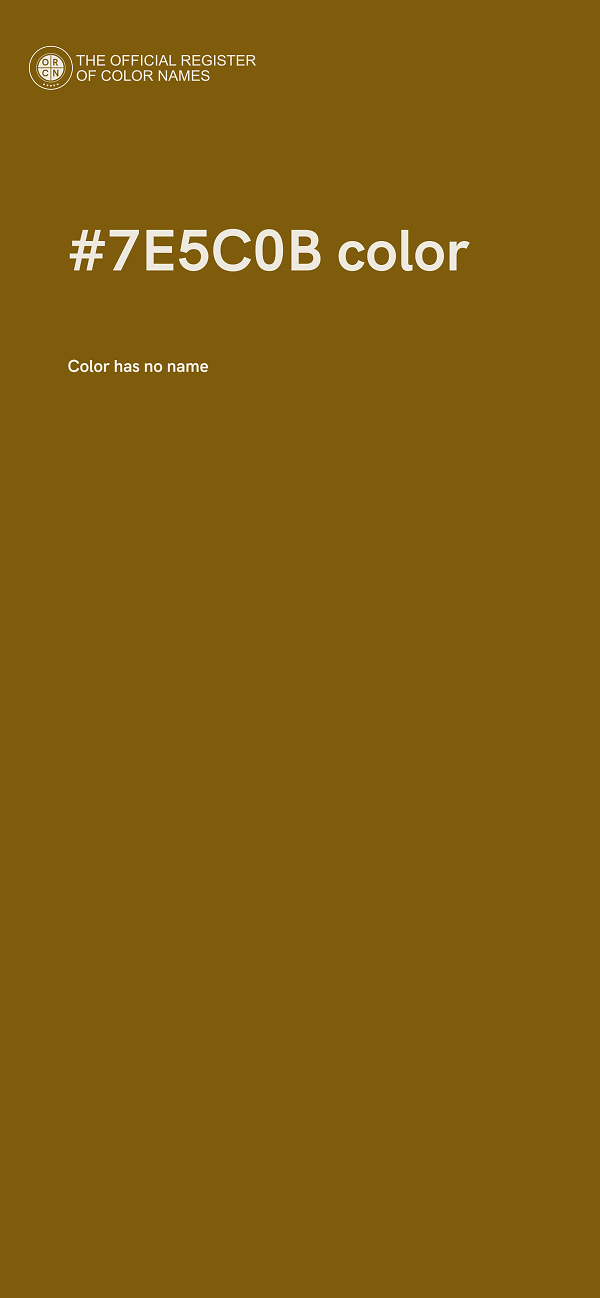 #7E5C0B color image