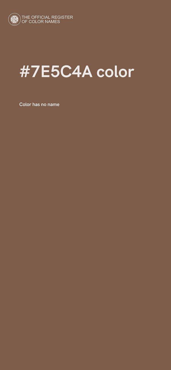 #7E5C4A color image