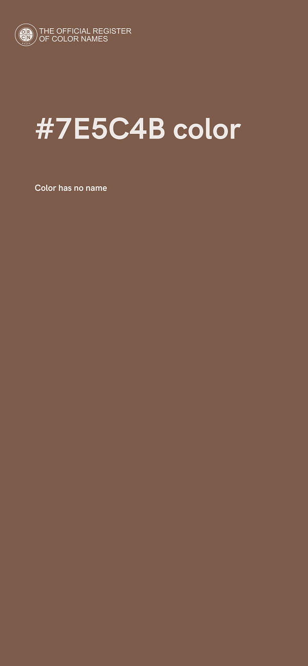 #7E5C4B color image